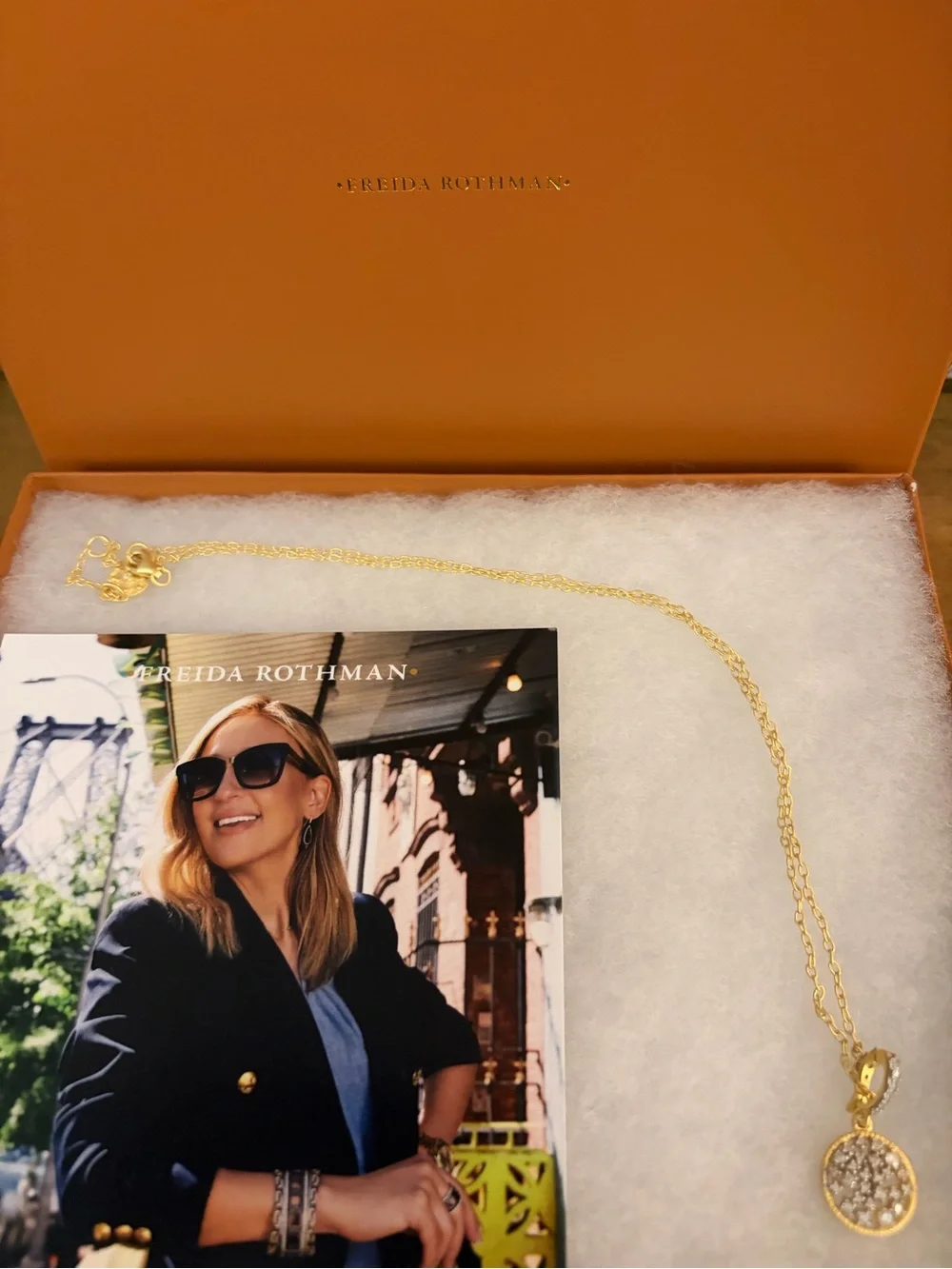 ✨ FREIDA ROTHMAN Celestial Stardust Pavé Pendant Necklace ✨